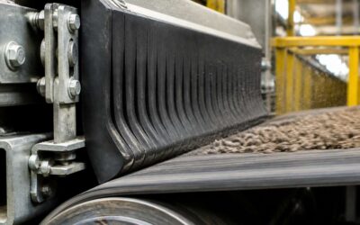 Conveyor belt skirting minimizes spillage, dust, and maintenance costs.